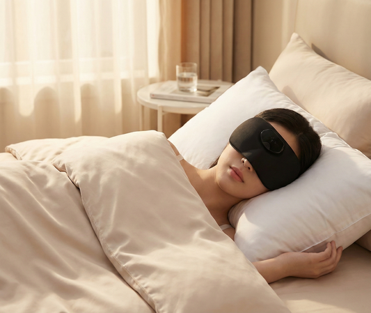 The Serenify™ Smart Sleep Mask: 100% Blackout Bluetooth Headphones