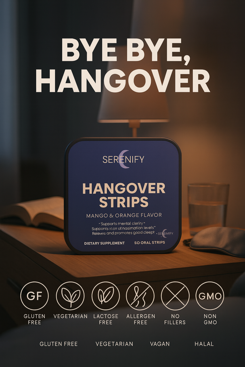 Serenify Hangover Strips — Mango Orange